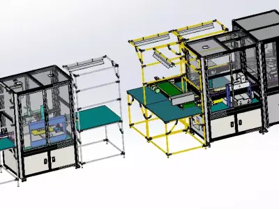 Dispensing integrated production line 3D model