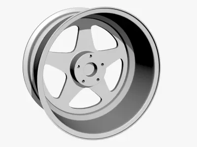 Rim Model wheel with 3D model