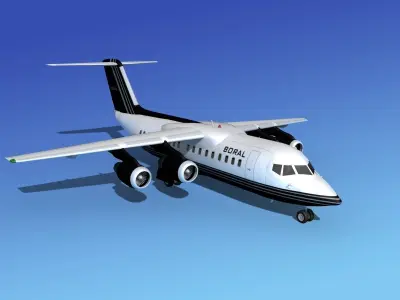 BAe 146-200 Boral Air 3D model