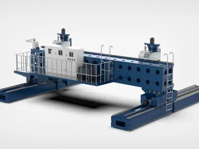 6060 Gantry Milling Machine 3D model