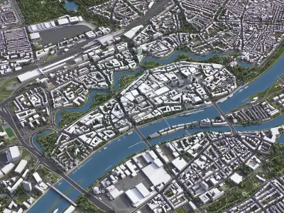 Bremen Low-poly 3D model