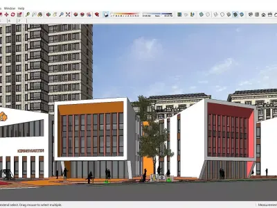 Sketchup Kindergarten C1 3D model