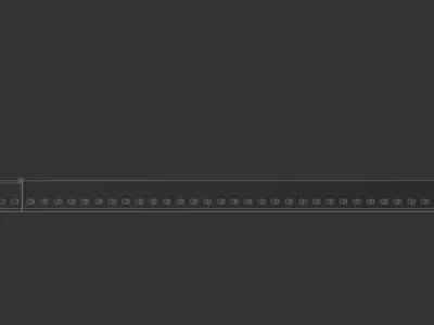 Cable Tray 150mm x 3000mm TYPE2 3D model