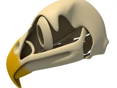 Bones of Eagle Skull 3D model