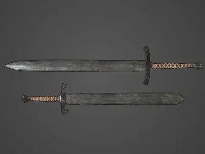 Next Gen AAA Generic Medieval Swords Set 2 Free low-poly 3D model