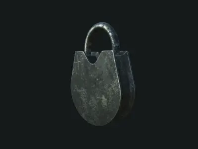Old Padlock 3D model