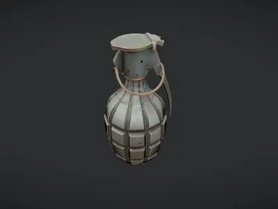 military hand grenade 3D model 3