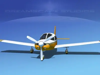 Piper Cherokee Six 300 V14 3D model