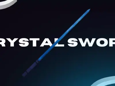 Crystal Sword 3D model