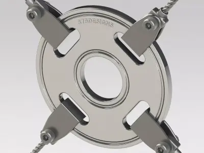 Modified BESISTA Tension Rod System M8 Free 3D model