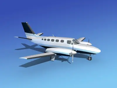 Cessna 441 Conquest II V13 3D model