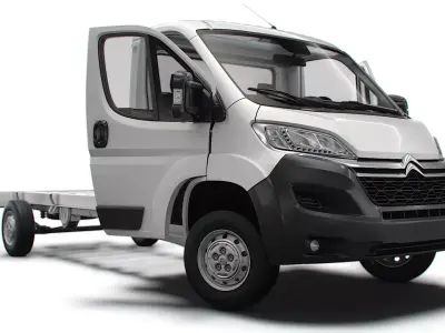 Citroen Jumper Chassis Truck SCab 4300WB HQInterior 2023 3D model