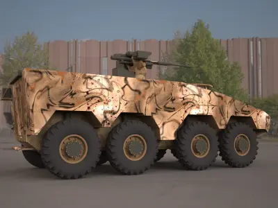  Boxer 8x8 military vehicle 3d model 3D model