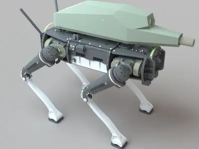 3D Military Combat Robot SPUR 3D model