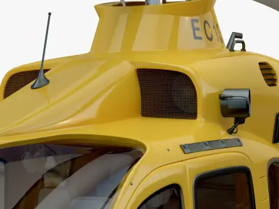 Eurocopter EC 135 Yellow 3D model