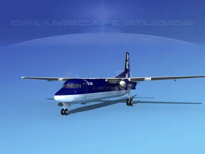 Fokker F-60 VLM 3D model