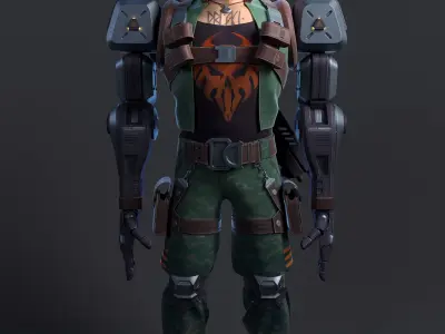 Breach Valorant fan art  3D model