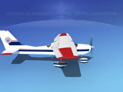 Cessna 172 Skyhawk 1967 V08 3D model