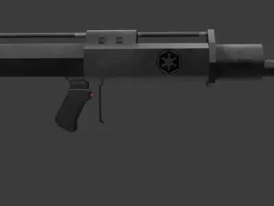 Imperial Oppressor Flamethrower Low-poly 3D model