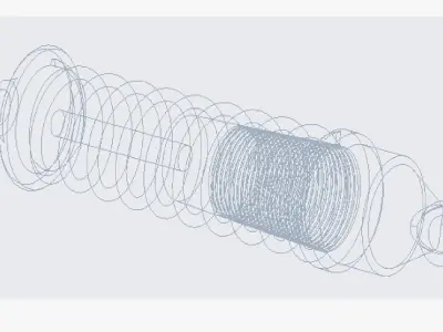 Shock absorber shock absorbing 3d printer Free 3D model