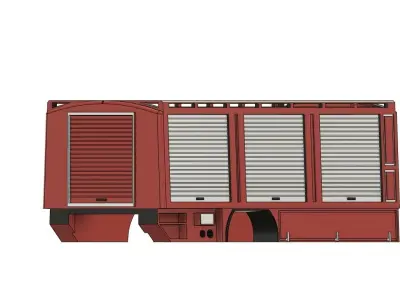 FEUERWEHR AUFBAU LKW TRUCK LASTWAGEN KAROSSERIE KABINE 3D print model