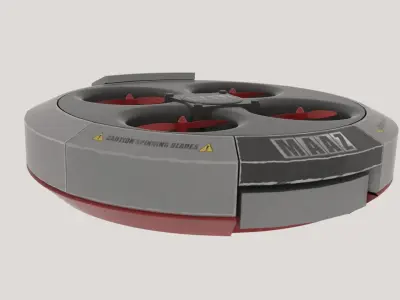 QUADCOPTER drone with four propellers 3D model