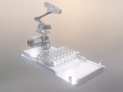 Robot Launcher Unit 3D model