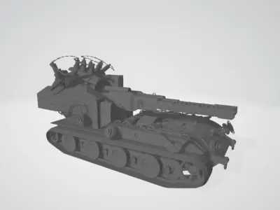 Blitztrager auf E 220 SCALE 1-35 3D print model