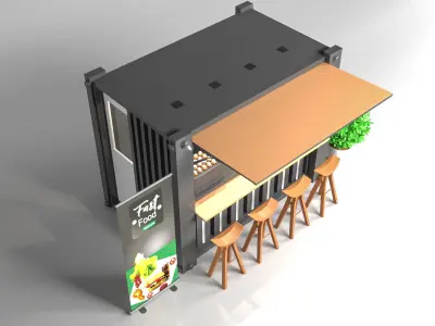 Container 3Dshop 3D model