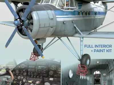 Antonov An-2T 3D model