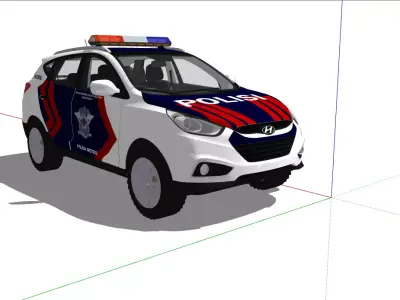 Indonesian Police Car 1 3D model