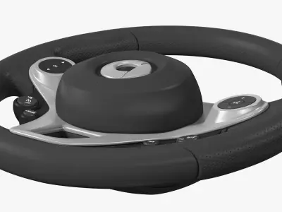 Smart EQ Fortwo Steering Wheel 3D model