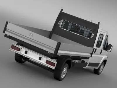 Citroen Relay Crew Cab Truck 2009-2014 3D model
