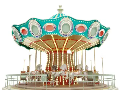 Carousel 3D print model