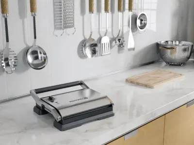  Sandwich Press Model, Silver 