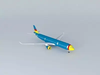 Airbus A330-300 Royal Airways Free 3D model
