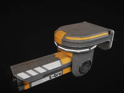 Surveillance camera S-bro Low-poly 3D model