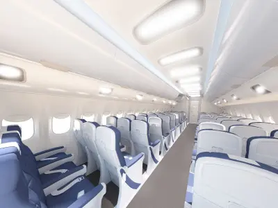 Economy Class Interior 3D model