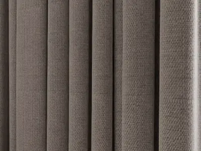 Curtain 3D Model Modern Fabric Drapes for Interior Design Free low-poly 3D model