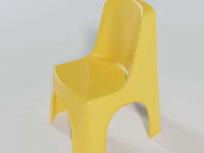 Kid Plastic Chair 3D model