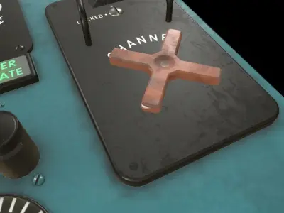 Mi-8MT Mi-17MT Left Overhead Panels Board English 2 Low-poly 3D model