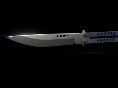 Butterfly Knife Game Ready 3D model