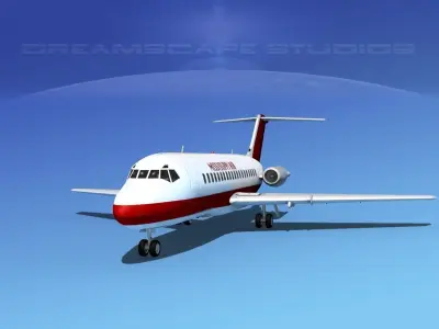 Douglas DC-9-20 Mississippi Air 3D model