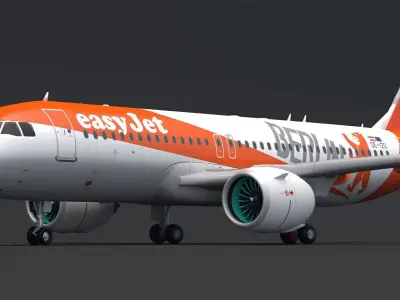 EasyJet A320 Berlin 3D model