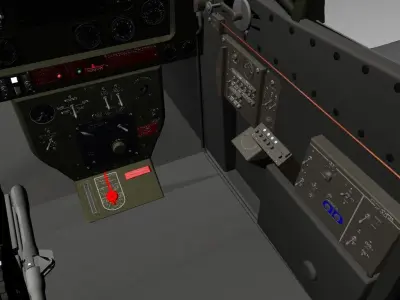 The P51D Mustang  Low-poly 3D model