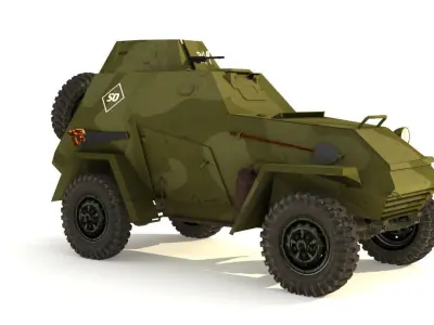 BA 64 B SCOUT CAR 3D model