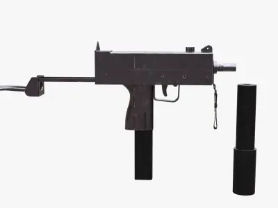 MAC 10 Submachine gun Free 3D model