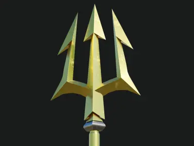 Trident Collection GameReady With PBR Textures Low-poly 3D model