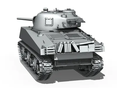 M4A3 75W - Sherman  3D model