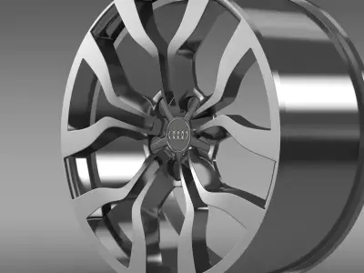 Audi R8 V10 spyder 2013 rim 3D model